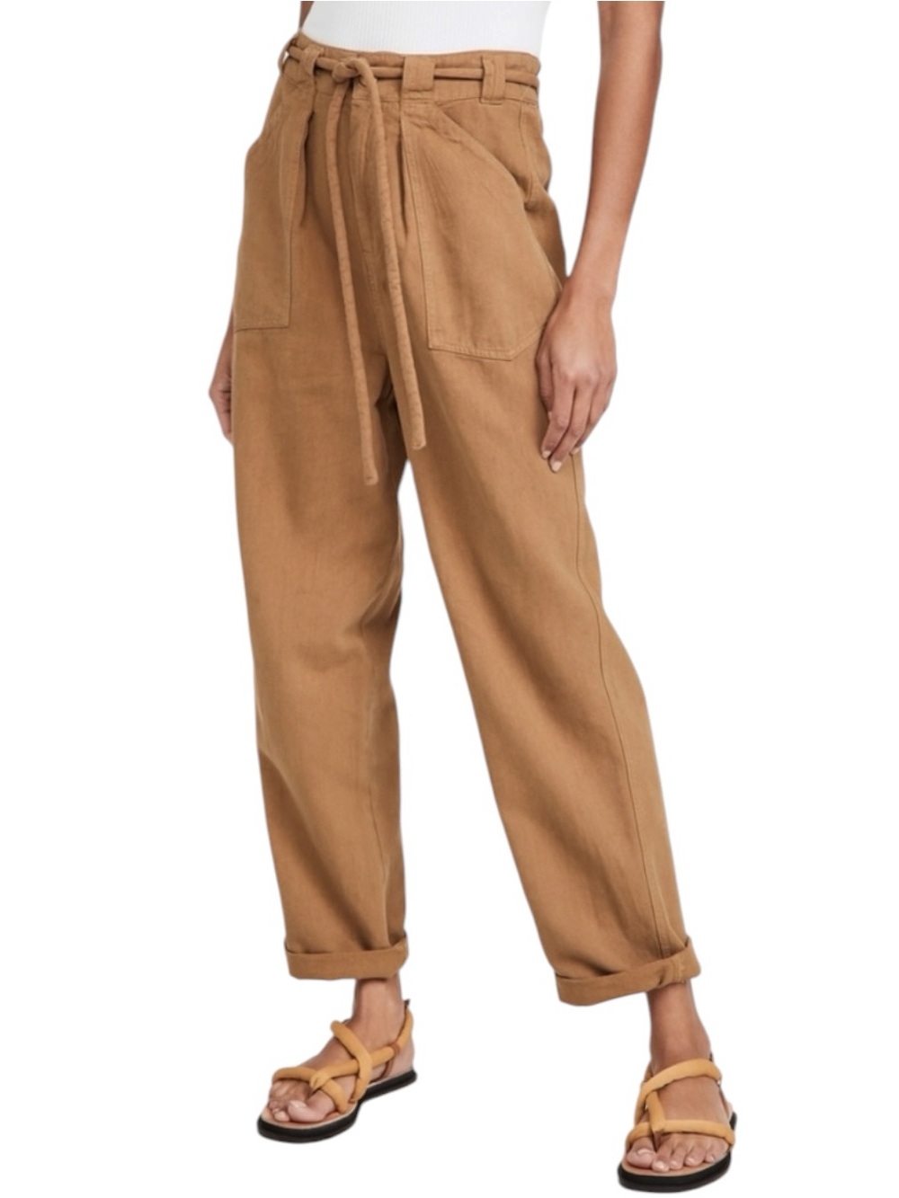 Free People Lights Down Rolled Pants
